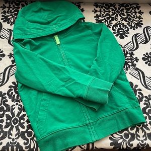 Grass green Primary zip up hoodie size 2-3